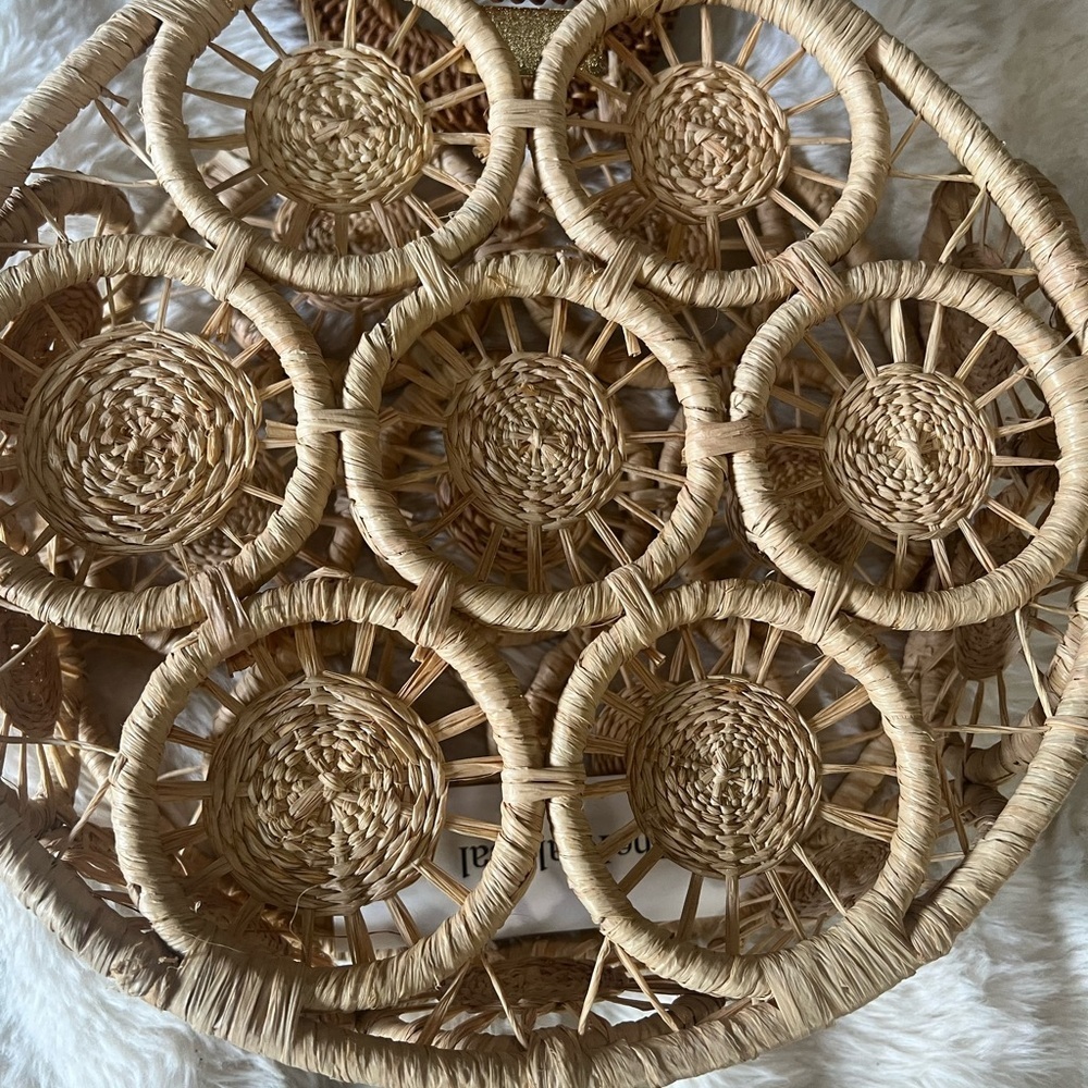 Cult Gaia Stella Small Raffia Tote Bag - Picture 6 of 10
